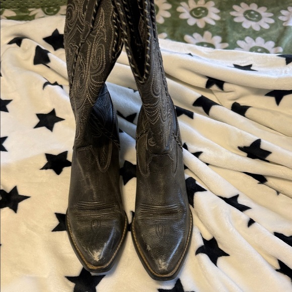 Durango Women's Embroidered Heeled Boots - Gray - Picture 3 of 4